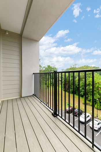Private balcony or patio
